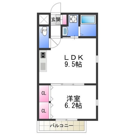 ラ・ハイール桃ヶ池公園の物件間取画像